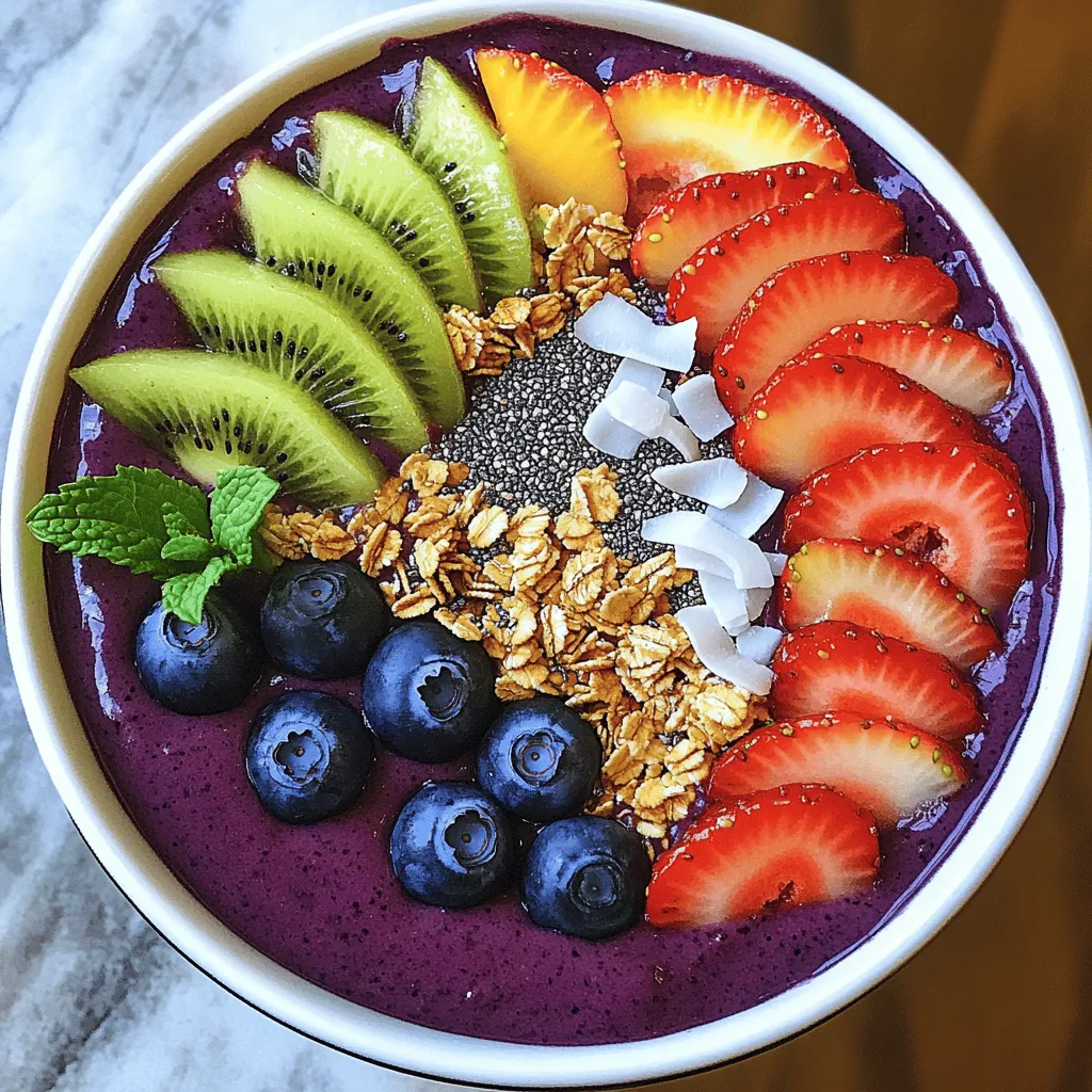 Acai Smoothie Bowl Energizing and Healthy Delight