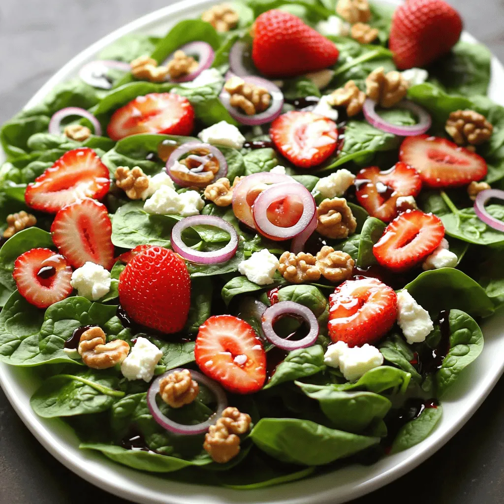 Strawberry Spinach Salad Fresh and Flavorful Recipe