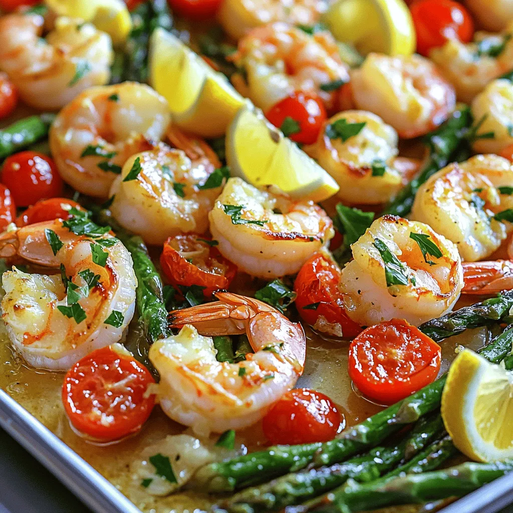 Lemon Garlic Butter Shrimp Sheet Pan Delight