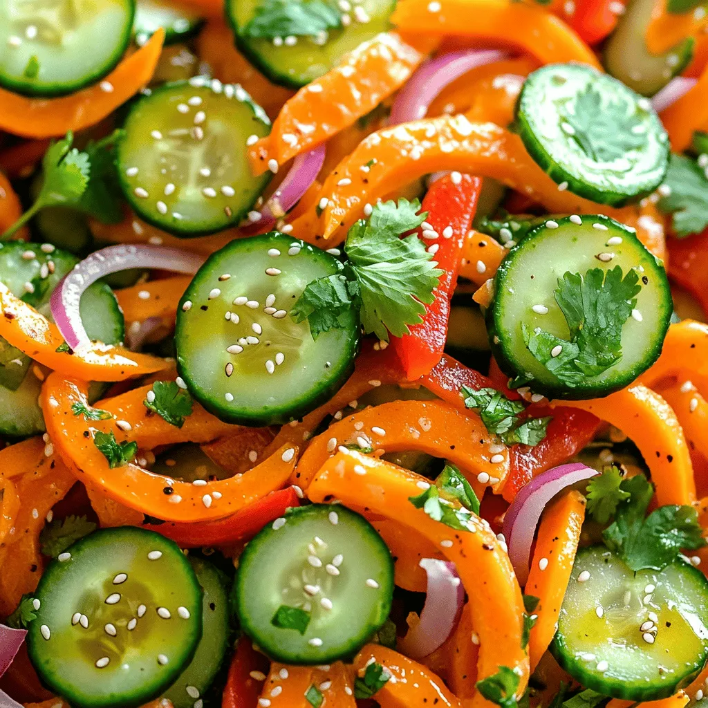 Carrot Cucumber Salad Fresh and Flavorful Recipe