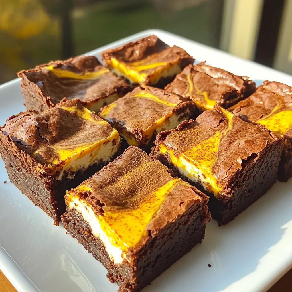 Pumpkin Cream Cheese Brownies Delicious and Easy Recipe