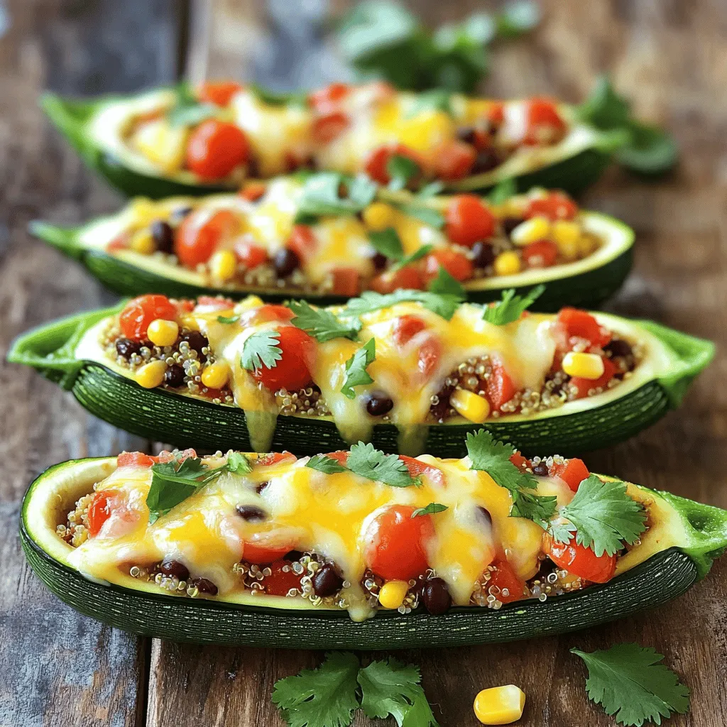 Stuffed Zucchini Boats Flavorful and Easy Recipe