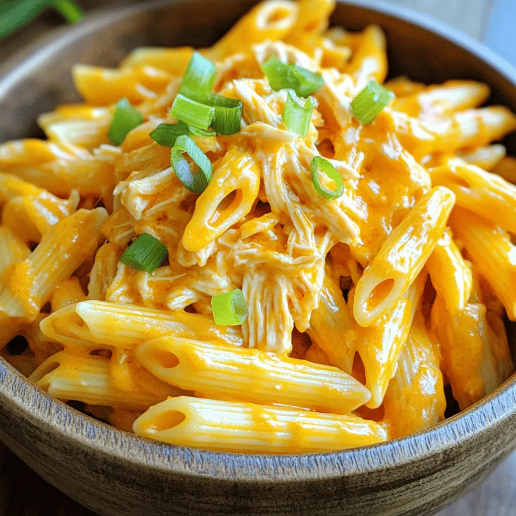 Easy Buffalo Chicken Pasta Creamy and Flavorful Meal