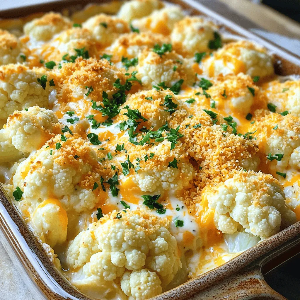 Cheesy Cauliflower Bake Deliciously Creamy Treat