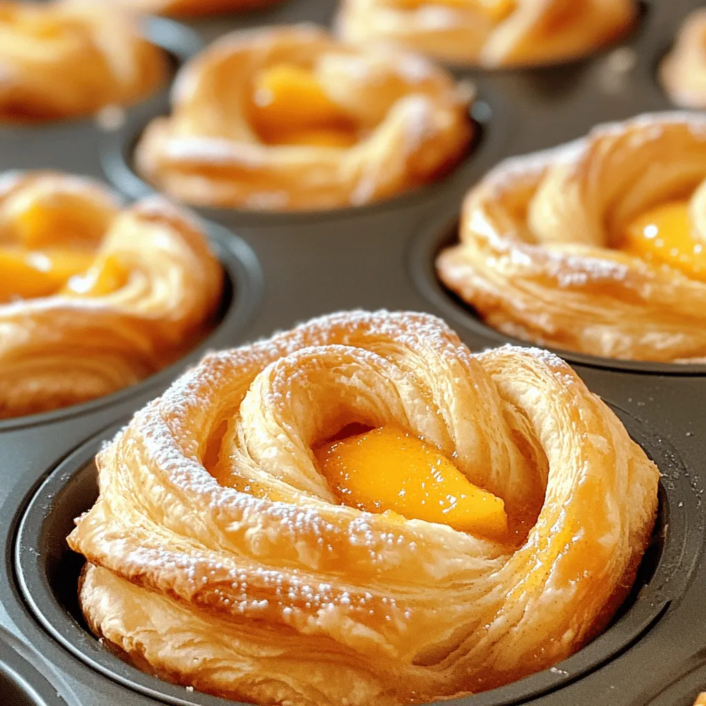 Peach Pie Cruffins Delightful and Simple Recipe