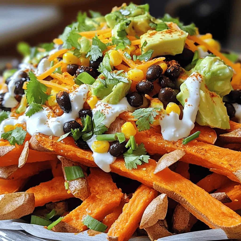 Loaded Sweet Potato Fries Crispy and Flavorful Treat