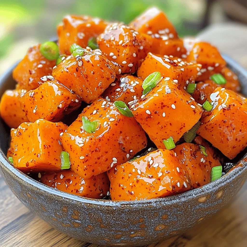 Gochujang Roasted Sweet Potatoes Flavorful and Simple