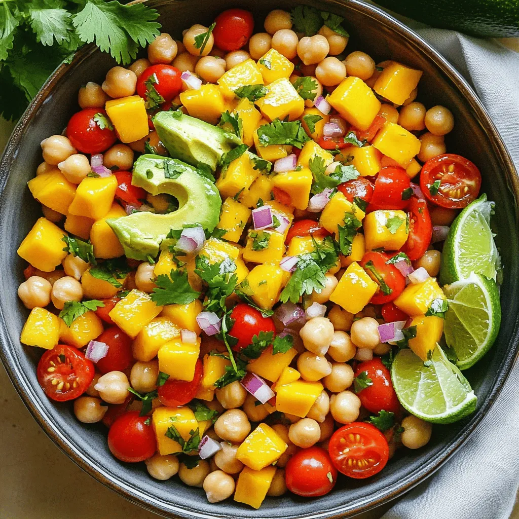 Mango Chickpea Salad Fresh and Flavorful Dish