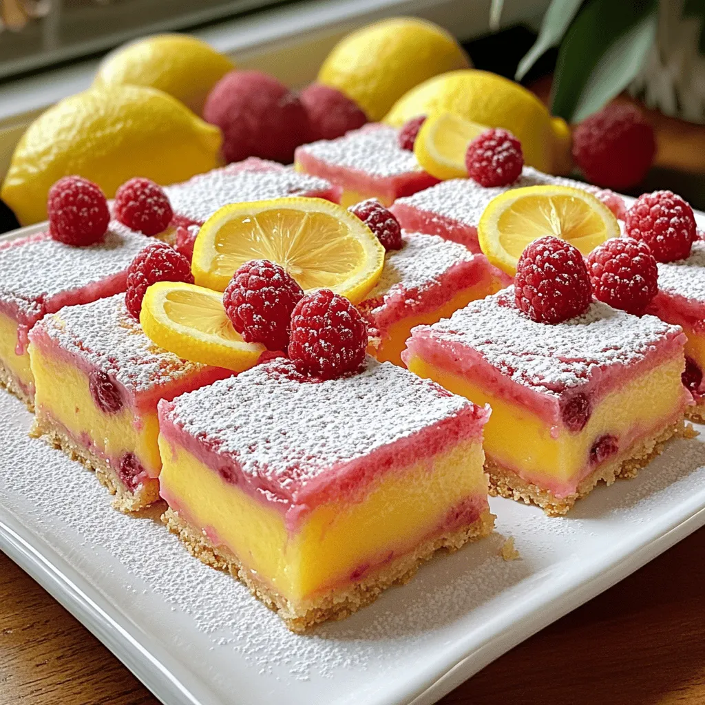 Raspberry Lemonade Bars Delightful Summer Treat
