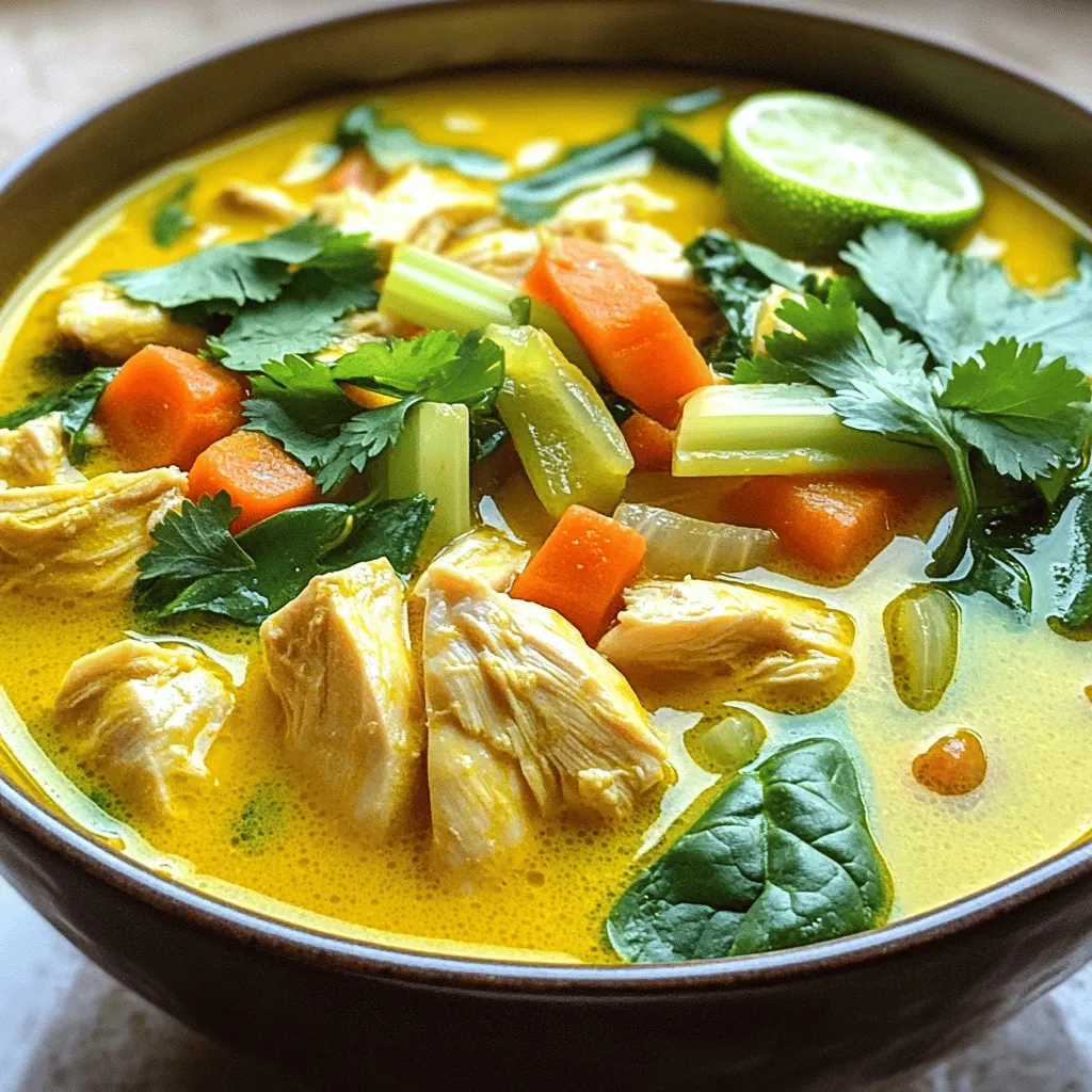 Turmeric Chicken Soup Nourishing and Flavorful Meal