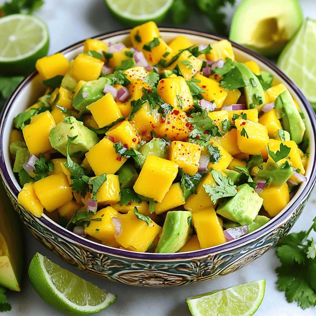 Mango Avocado Salsa Fresh and Flavorful Dip Recipe