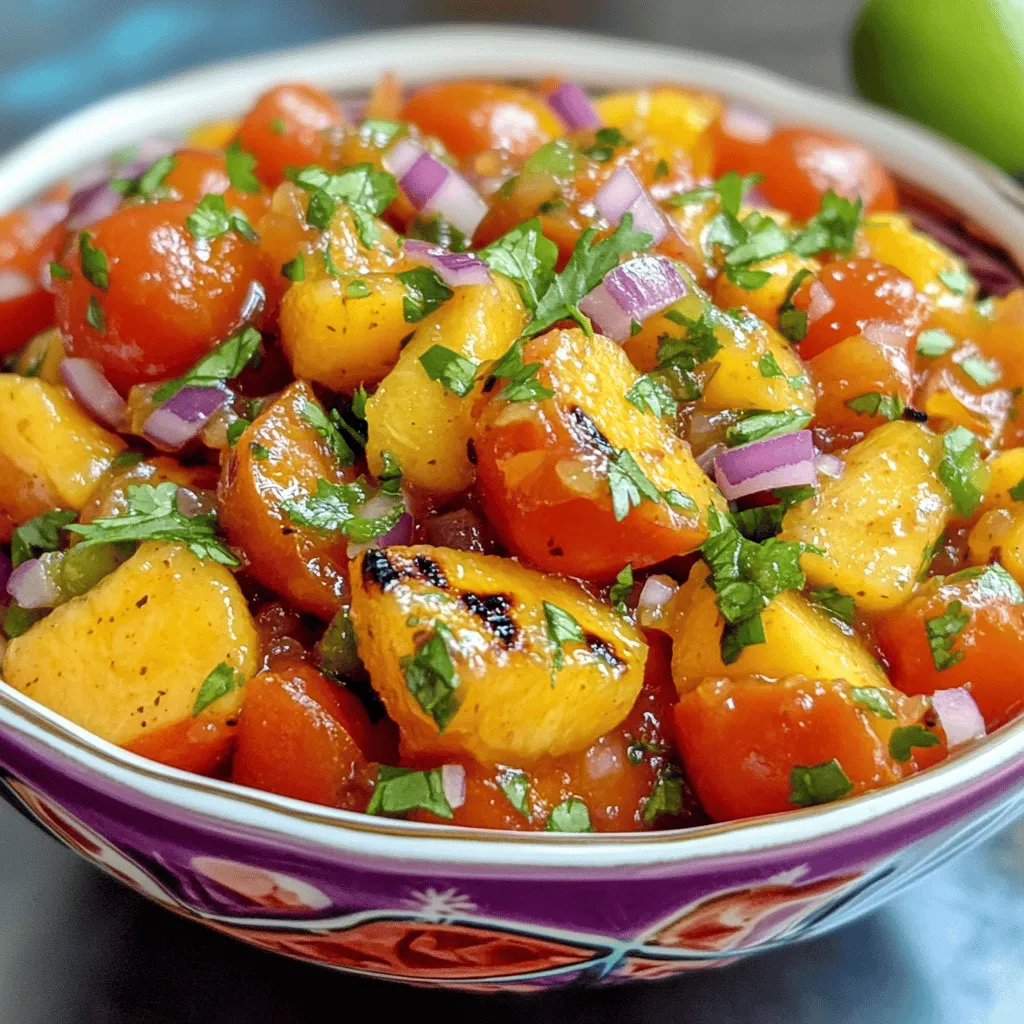 Smoked Tomato Peach Salsa Flavorful Summer Delight