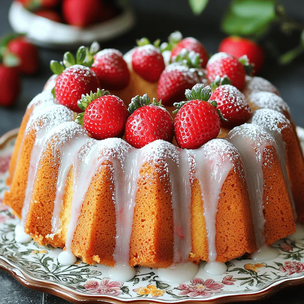 Strawberry Bundt Cake Bliss Delicious and Simple Recipe
