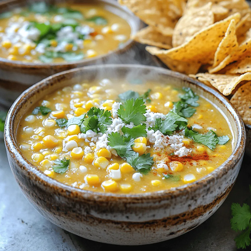 Mexican Street Corn Soup Flavorful and Comforting Dish