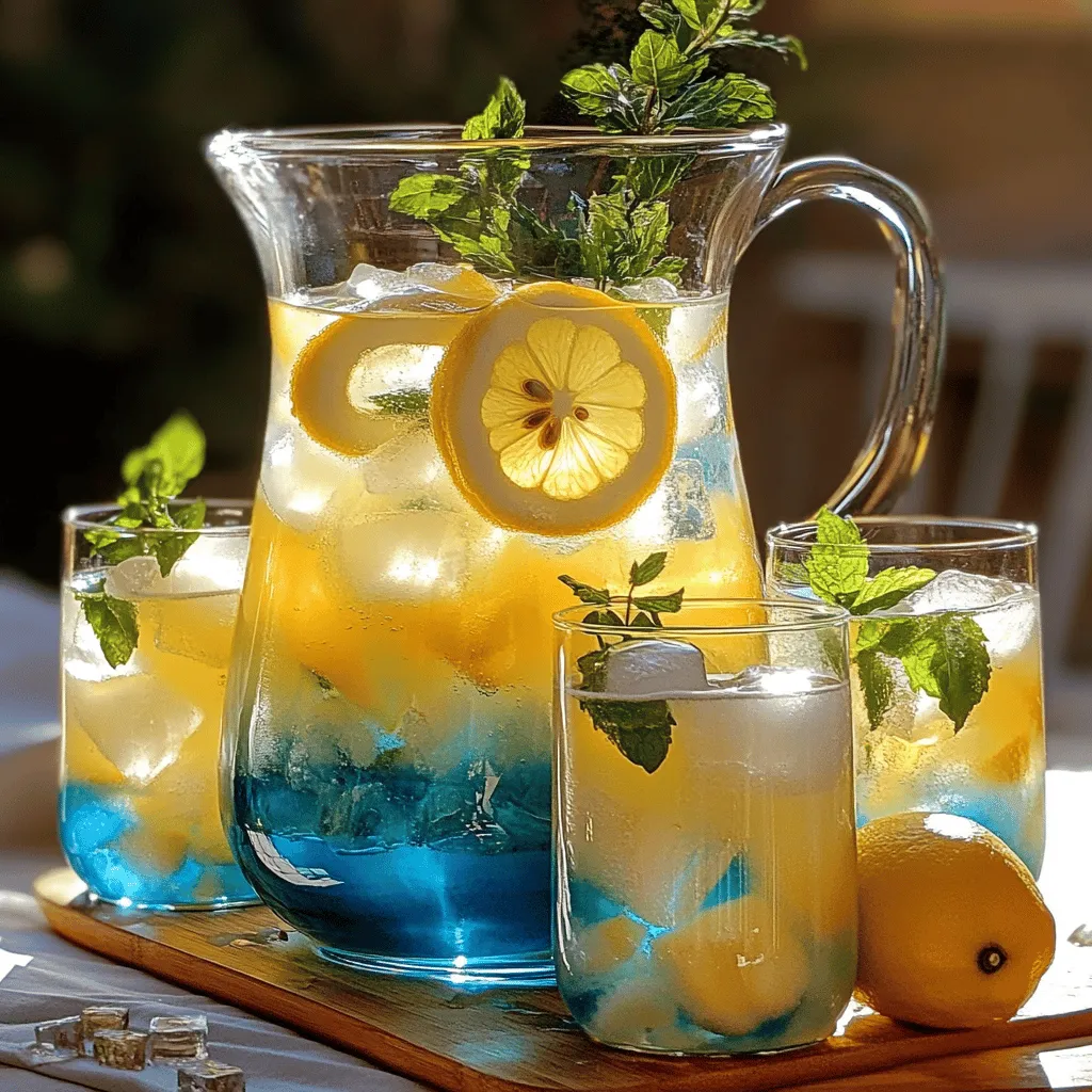 Limonada Azul Refreshing Drink for Hot Days