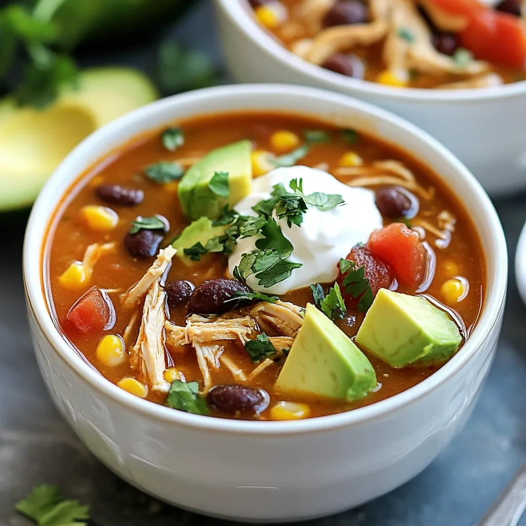 Slow Cooker Chicken Taco Soup Flavorful and Easy Meal