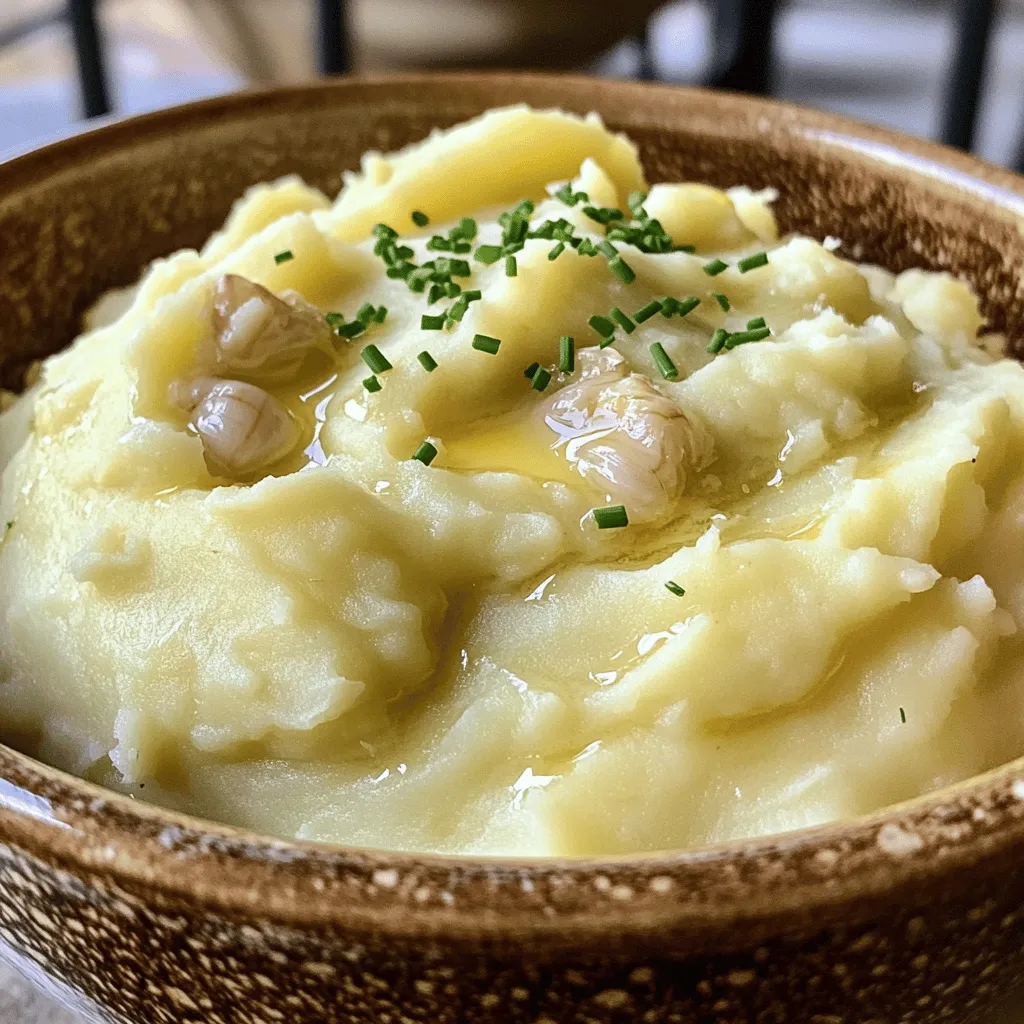 Creamy Garlic Mashed Potatoes Rich and Flavorful Dish
