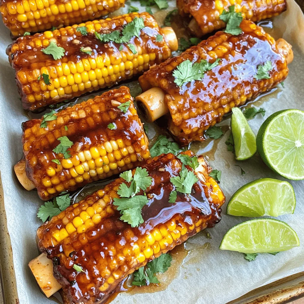 Spicy Honey Garlic Corn Ribs Tasty Summer Treat
