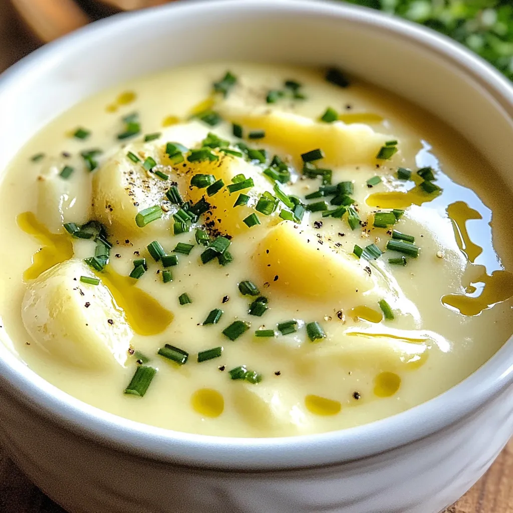 Rustic Creamy Potato Soup Comforting and Easy Recipe