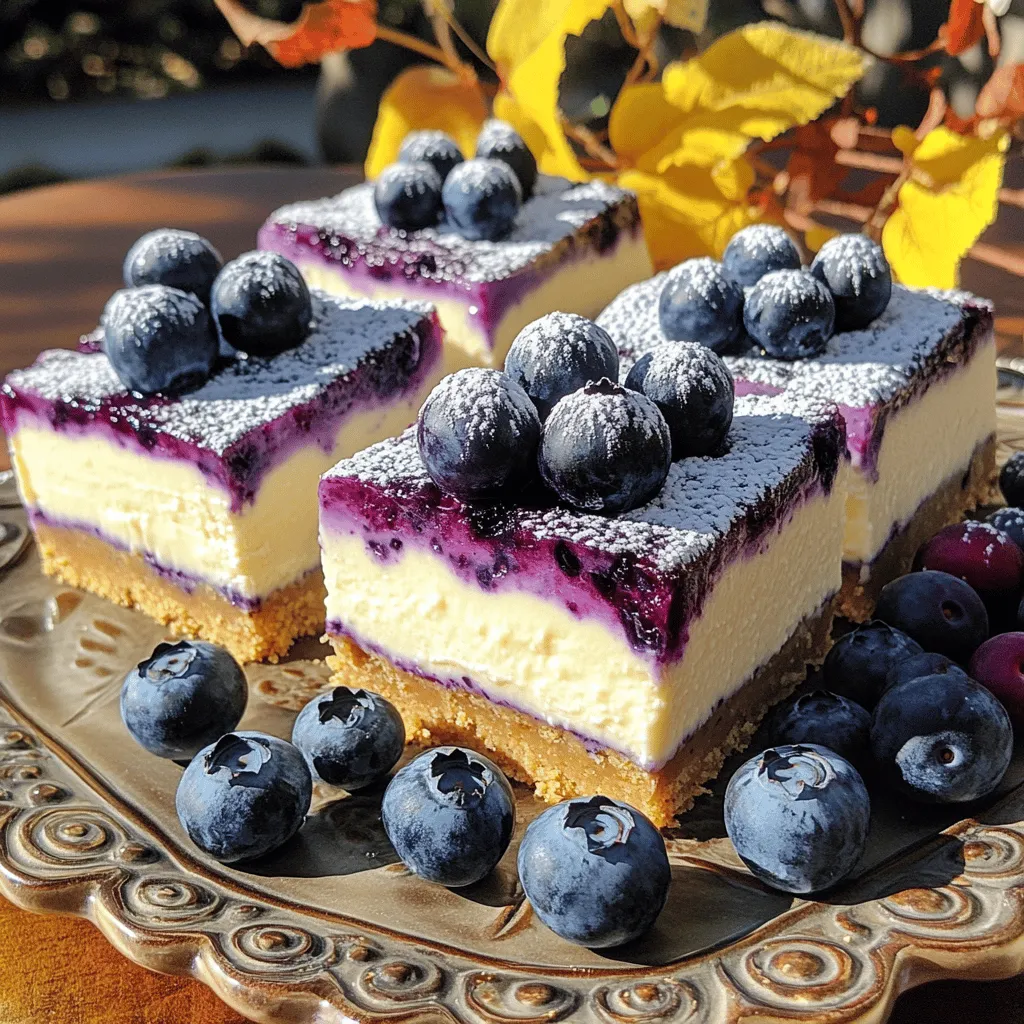Blueberry Cheesecake Bars Simple and Delicious Treat