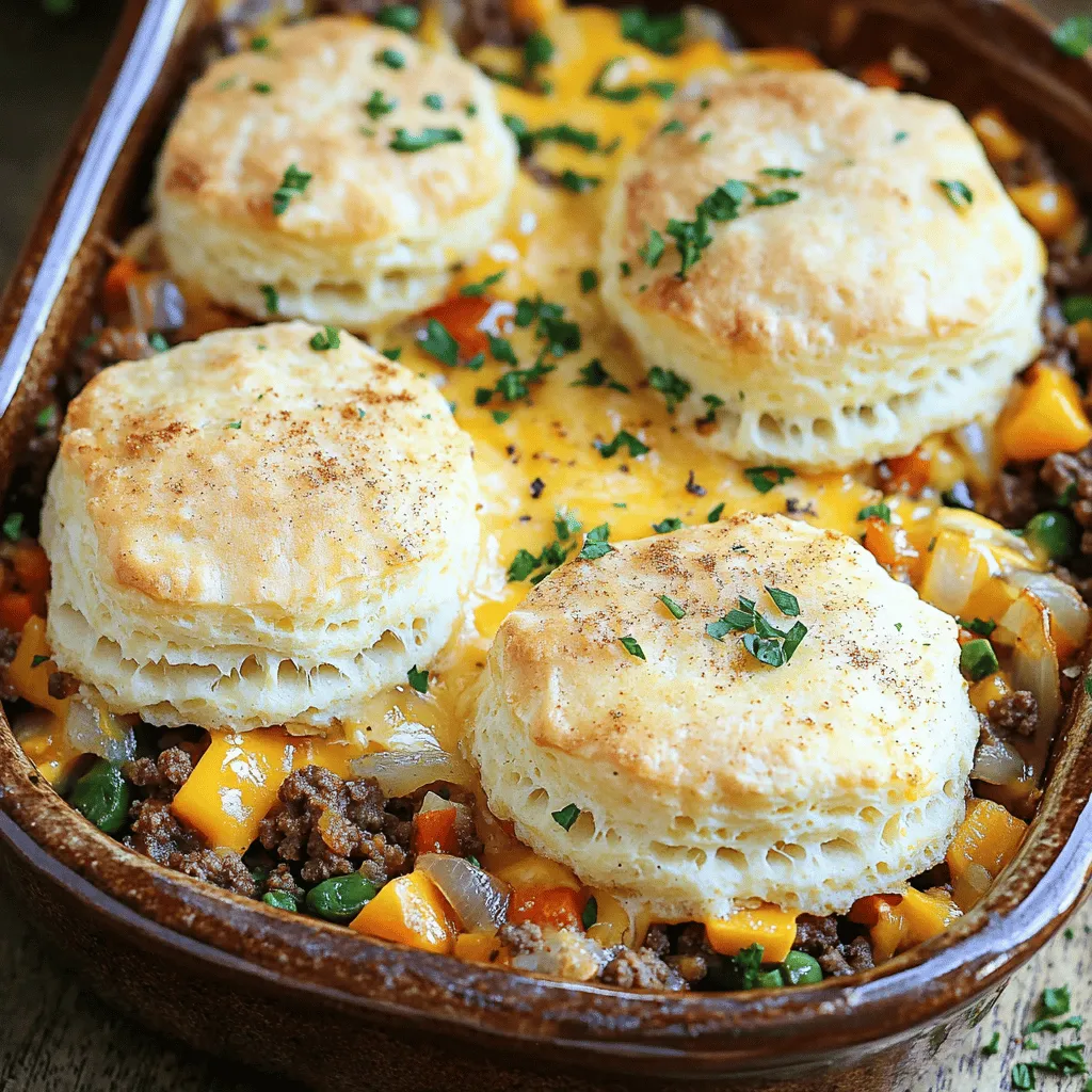 Cheddar Bay Ground Beef Cobbler Flavorful and Easy Meal