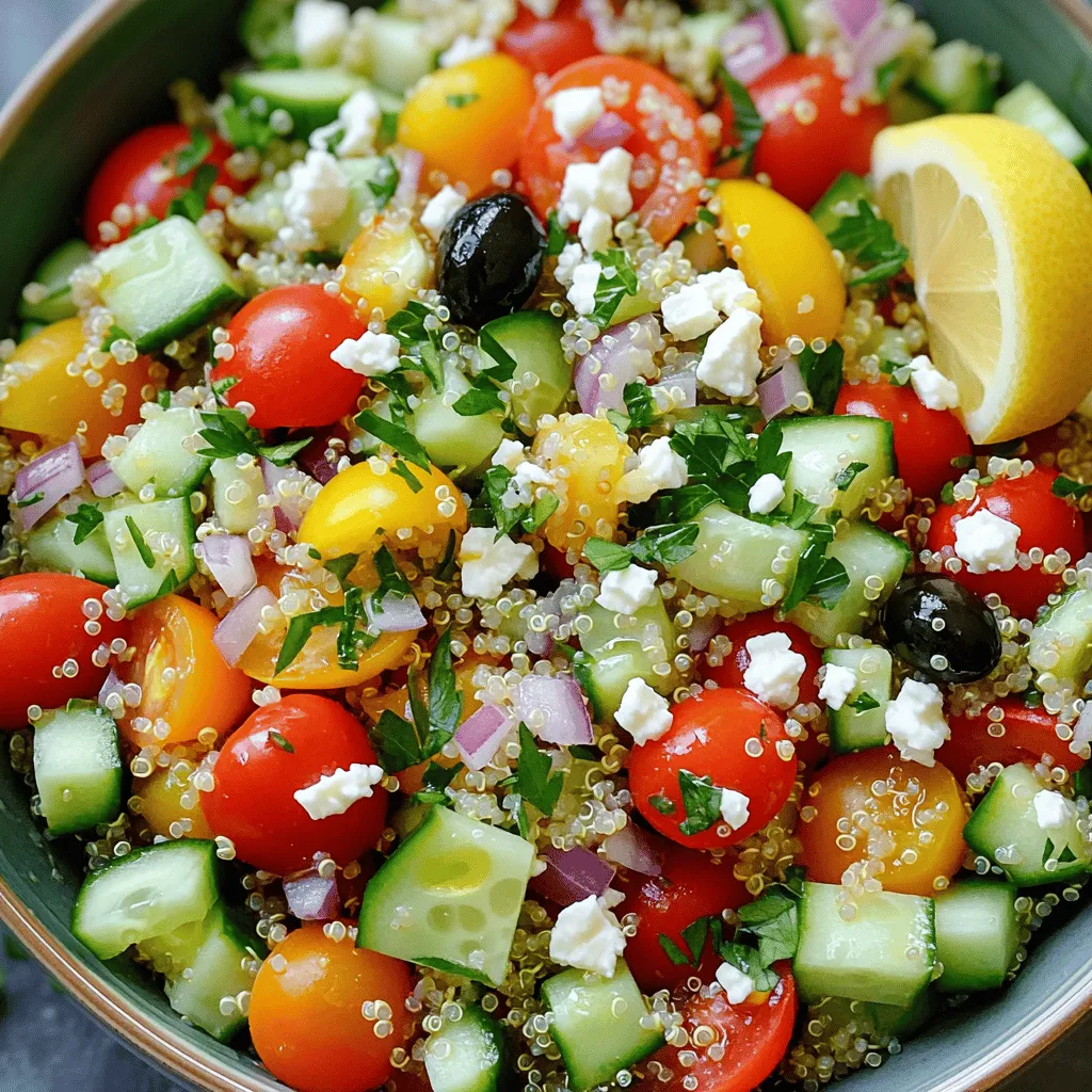 Mediterranean Quinoa Salad Simple and Nutritious Meal