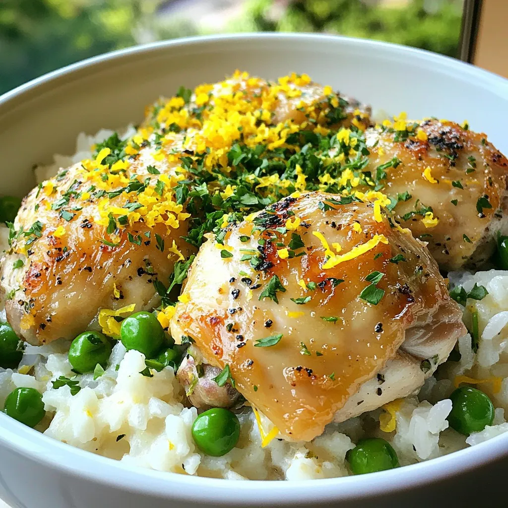 Savory Slow Cooker Lemon Herb Chicken and Rice Dish