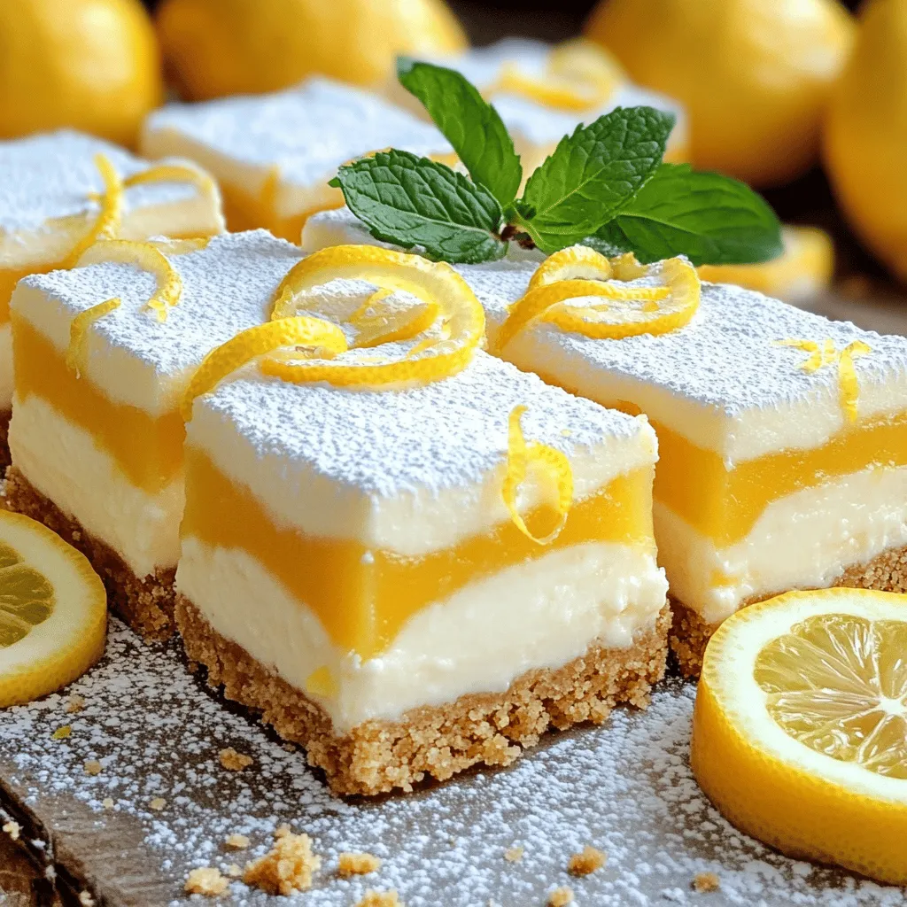 Lemon Cheesecake Crumb Bars Delightful and Fresh Treat