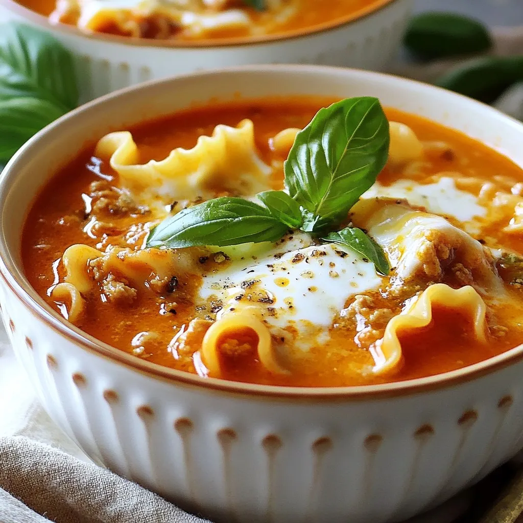 One-Pot Lasagna Soup Hearty and Flavorful Meal
