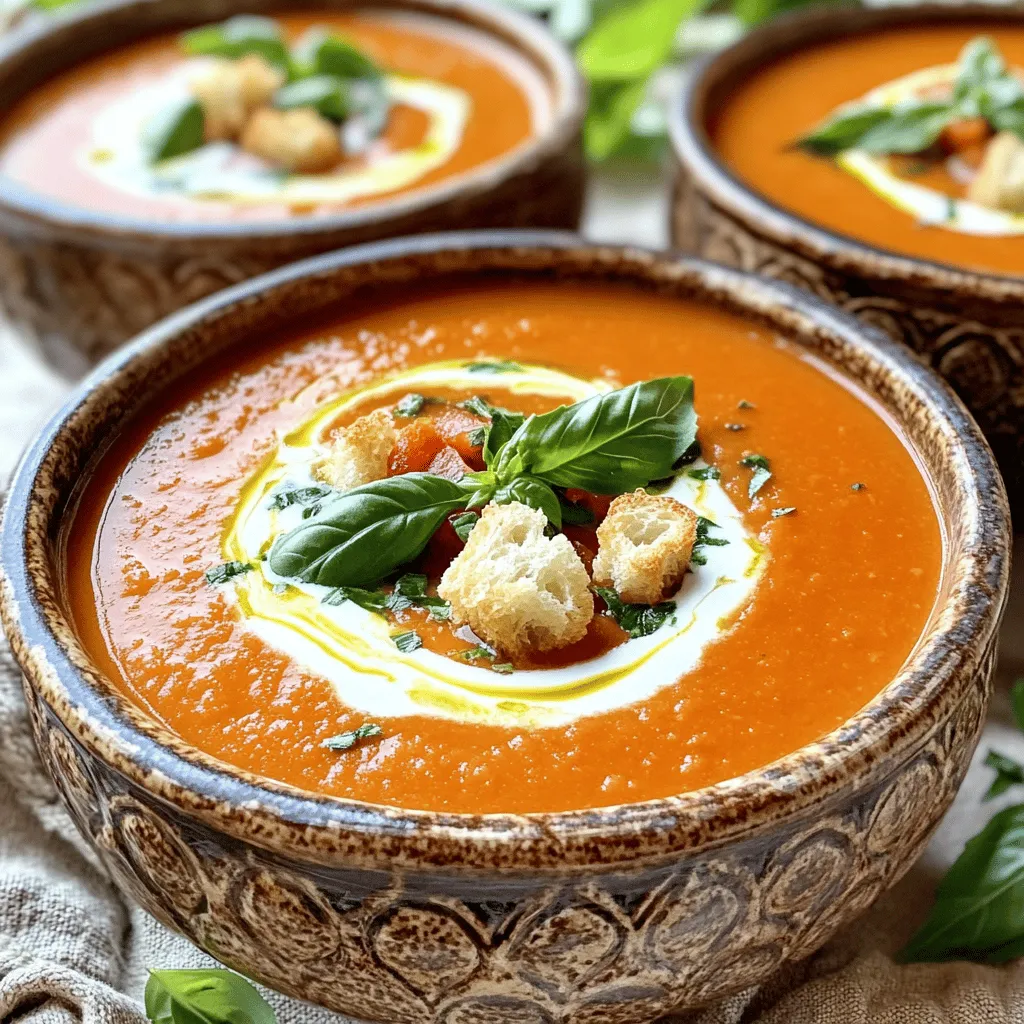 Creamy Tomato Basil Soup Yummy and Simple Recipe