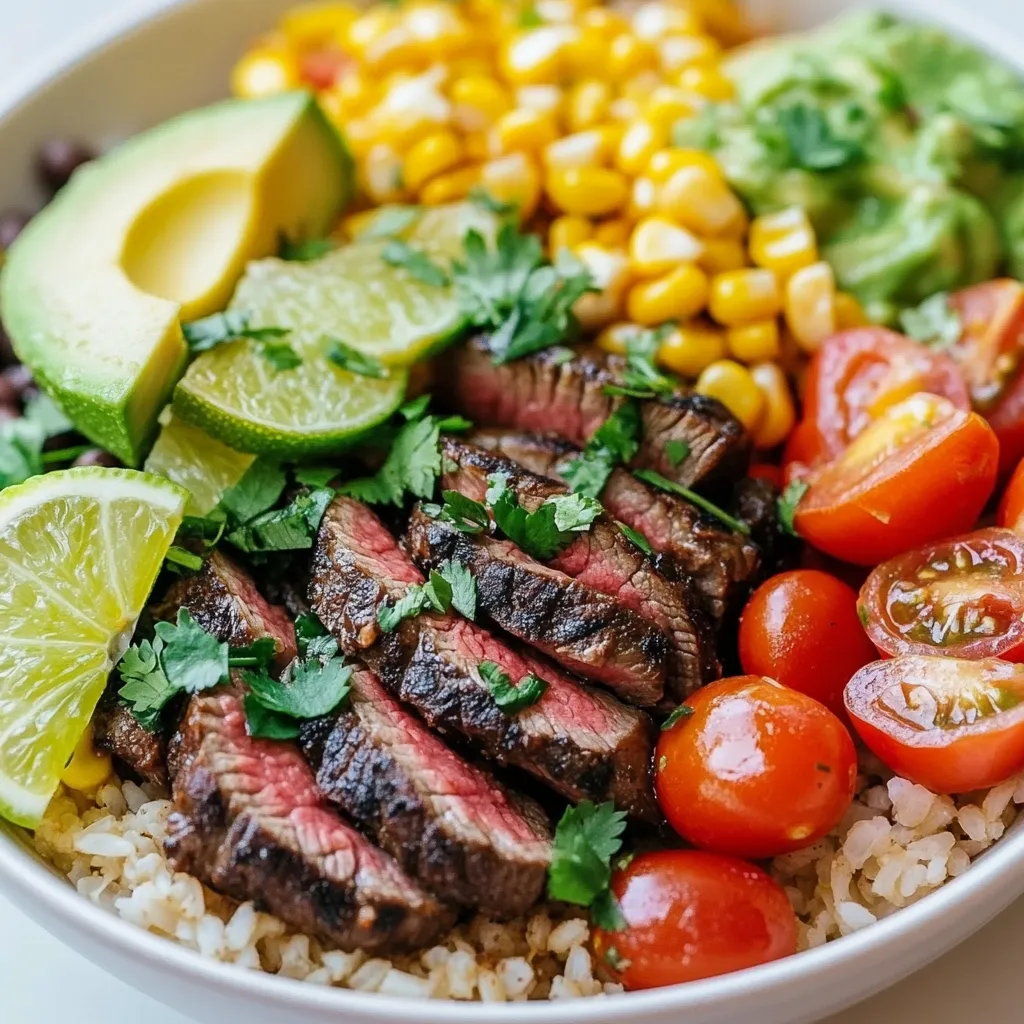 Cilantro Lime Steak Bowls Flavorful and Fresh Meal