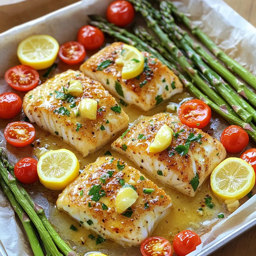 Sheet-Pan Garlic Butter Lemon Cod Flavorful Delight