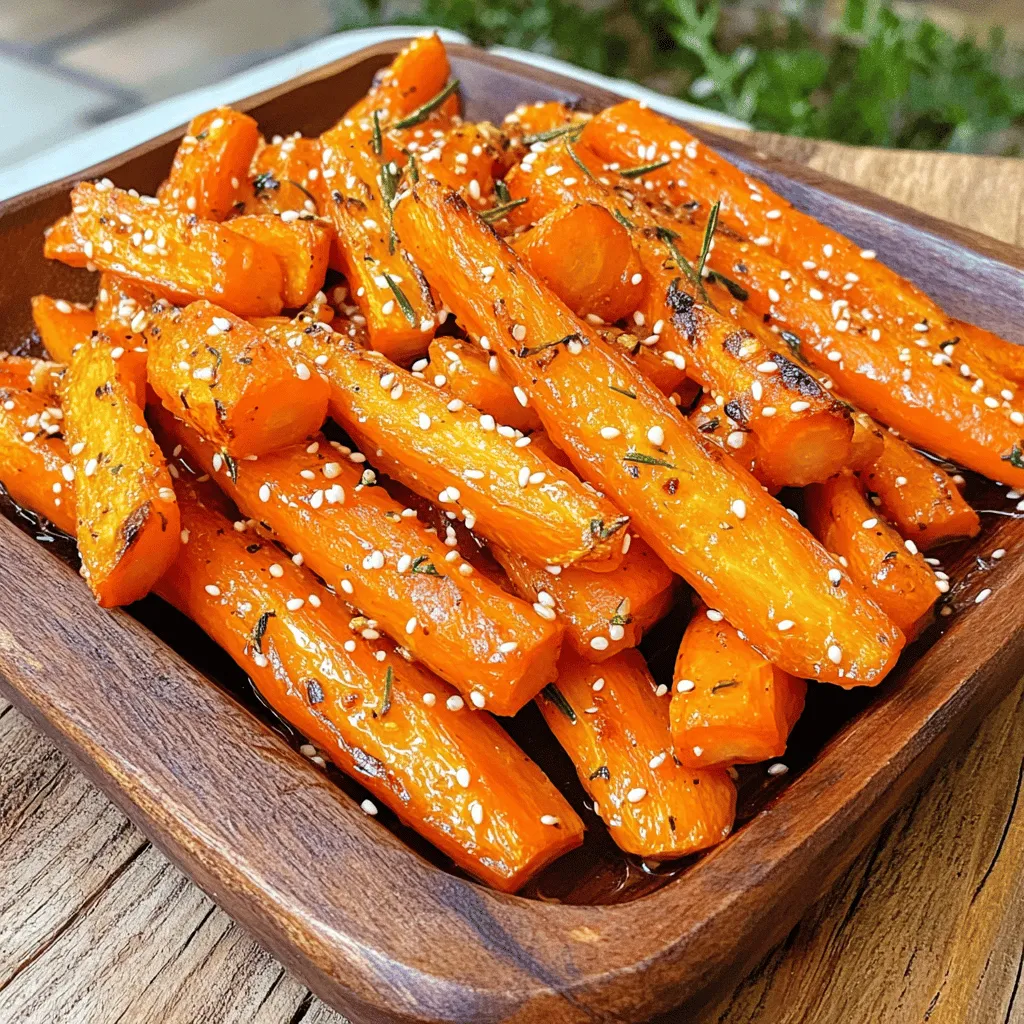 Honey Garlic Roasted Carrots Flavorful and Simple Dish