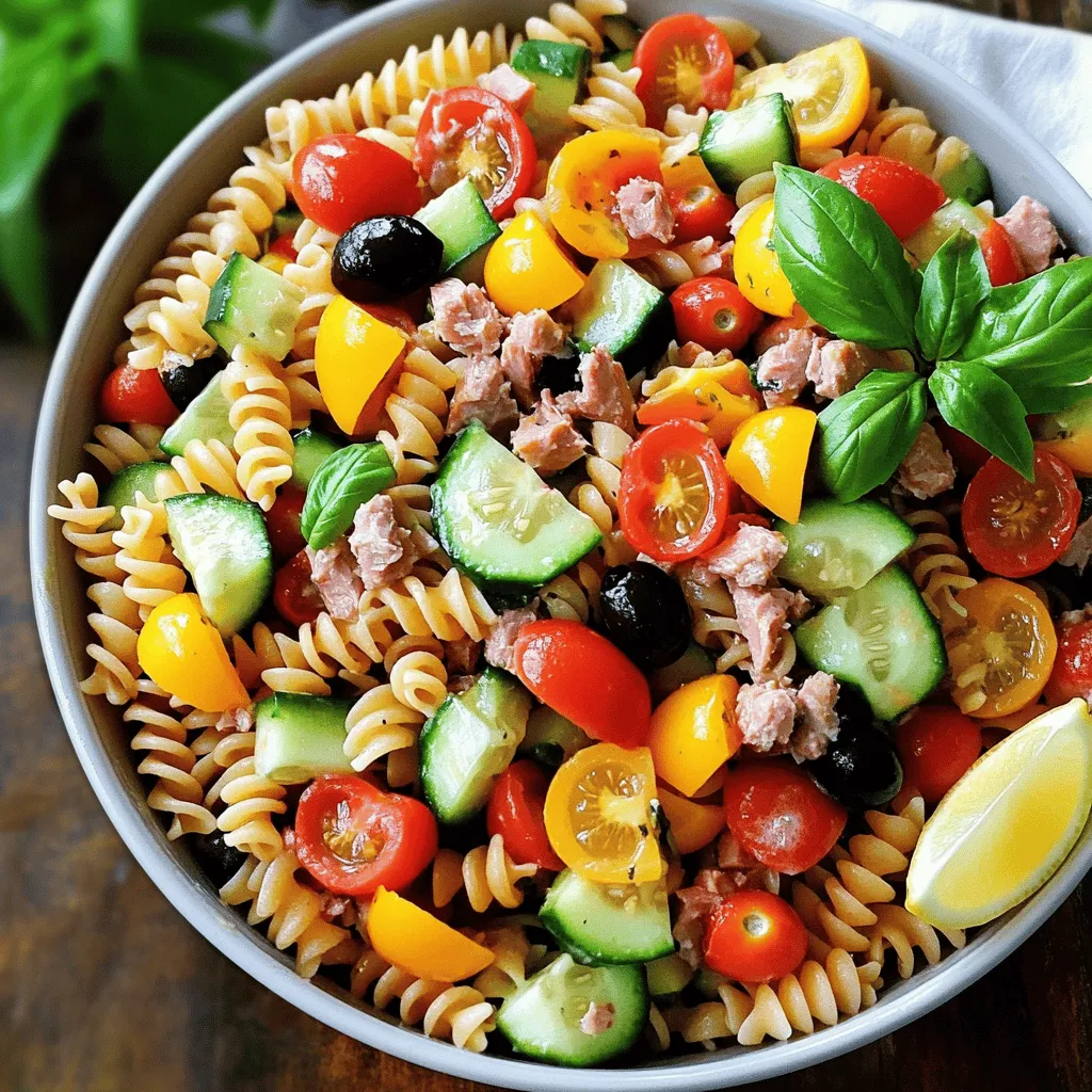 Tuna Pasta Salad Without Mayo Fresh and Easy Recipe
