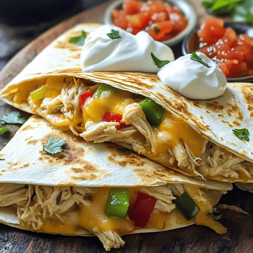 Cheesy Chicken Quesadillas Flavorful and Quick Recipe