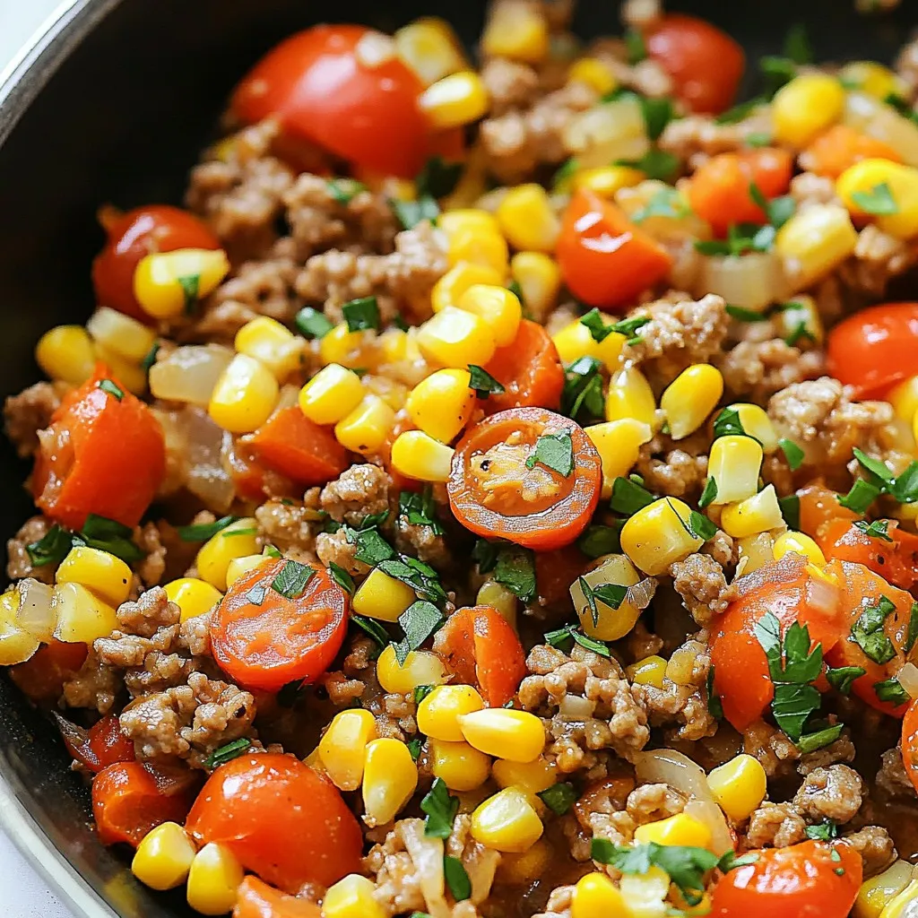 Turkey Ranch Garlic Skillet Flavorful and Easy Meal