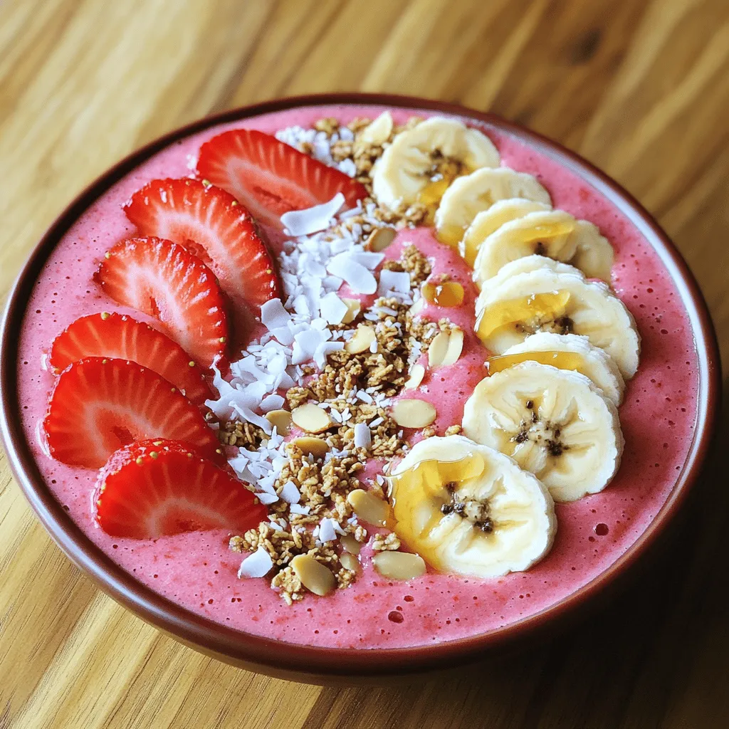 Strawberry Banana Smoothie Bowl Easy and Nourishing Treat