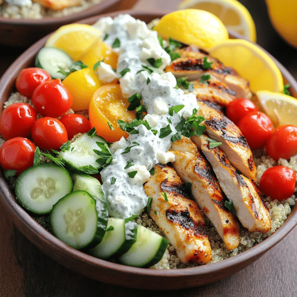 Greek Chicken Bowls Flavorful Meal Prep Delight