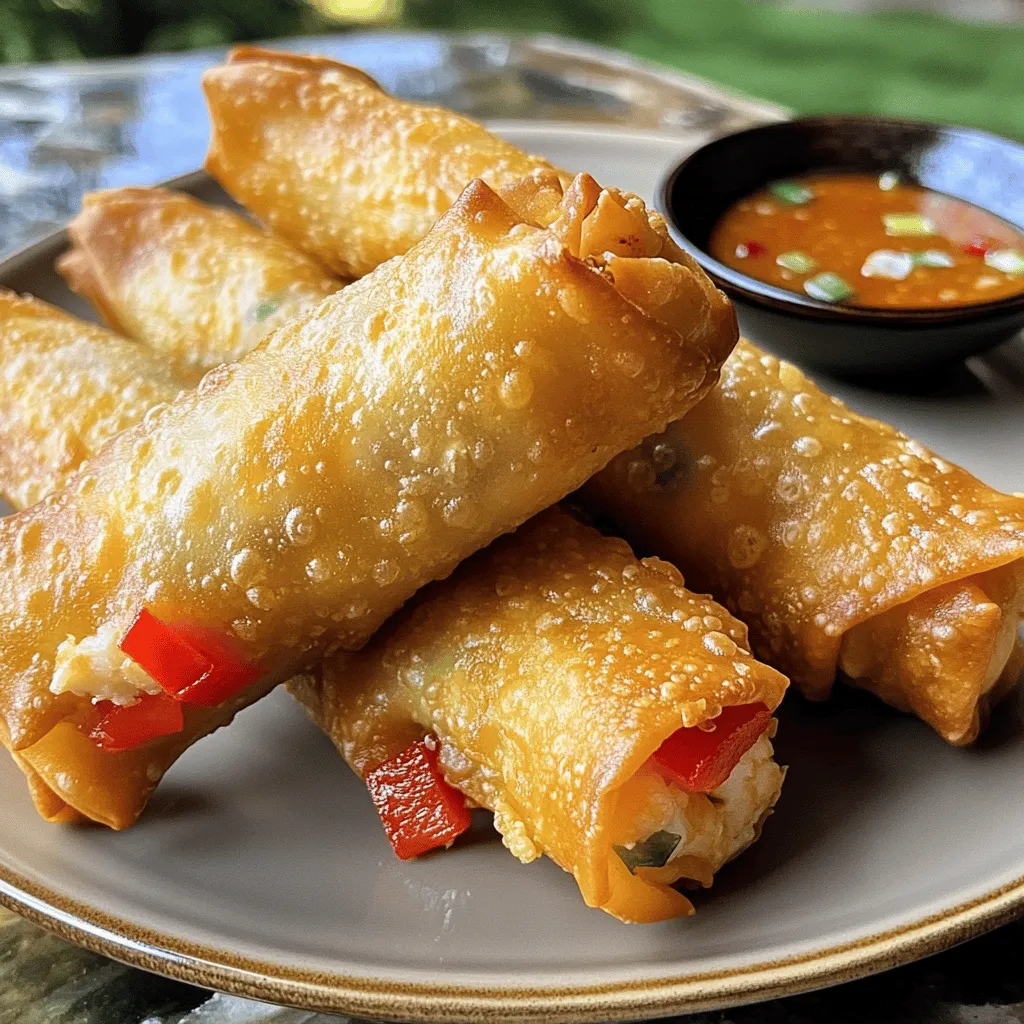 Crab Cake Egg Rolls Flavorful and Crisp Delight