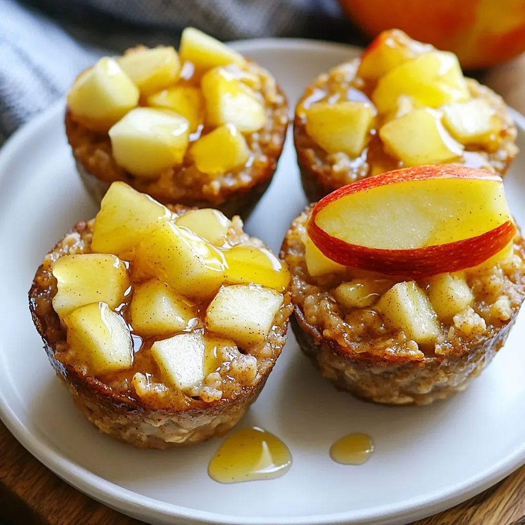 Cinnamon Apple Baked Oatmeal Cups Simple and Tasty