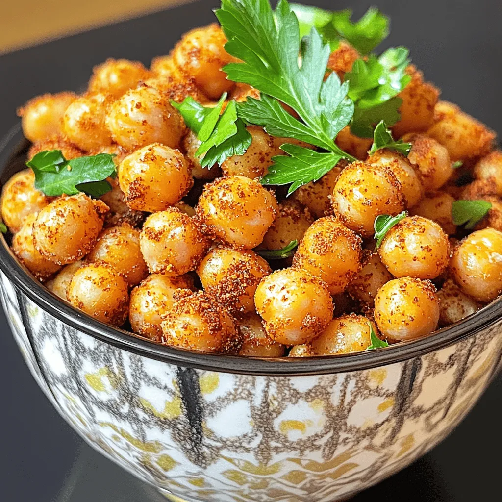 Air Fryer Crispy Chickpeas Flavorful Snack Delight