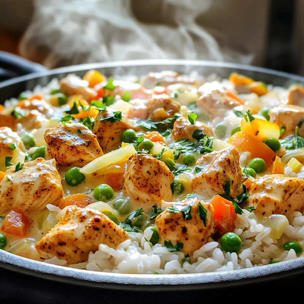 One Pot Creamy Cajun Chicken Rice Delightful Dinner
