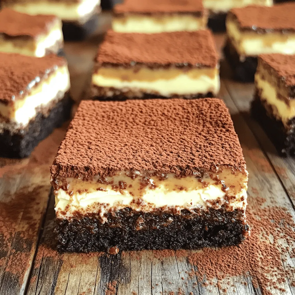 Tiramisu Brownies Irresistible Coffee Dessert Delight