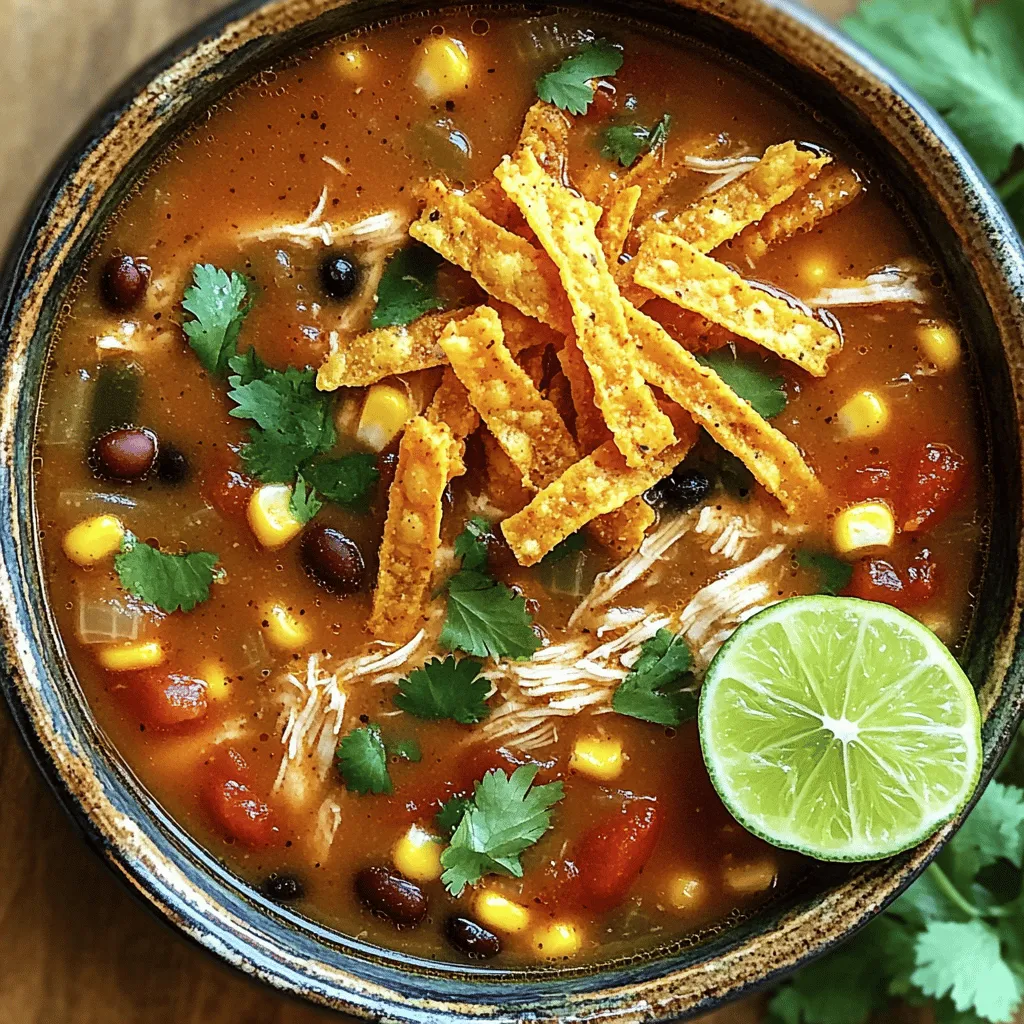 Slow Cooker Chicken Tortilla Soup Flavor Boost Recipe