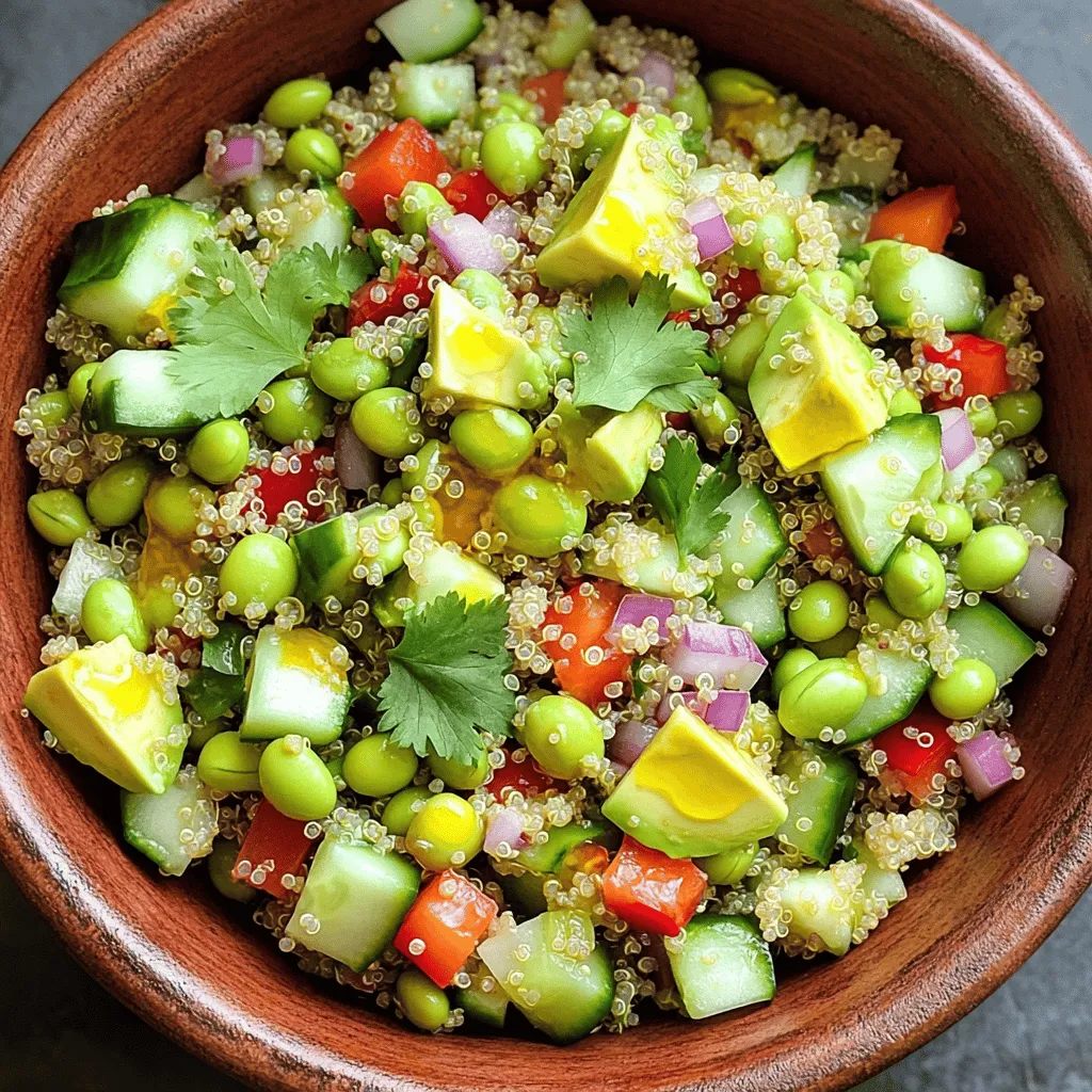 Edamame Quinoa Power Salad Healthy and Nourishing