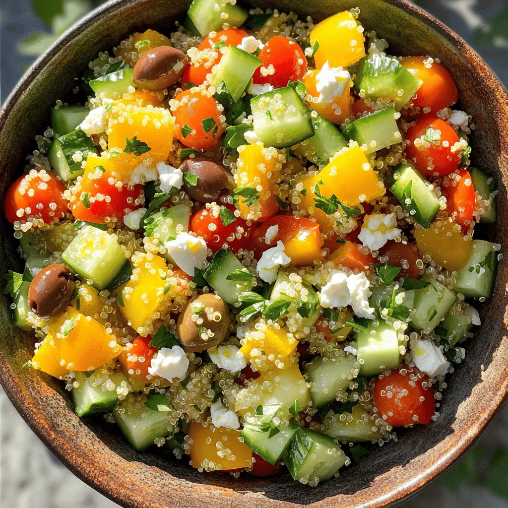 Mediterranean Quinoa Salad Refreshing and Healthy Dish