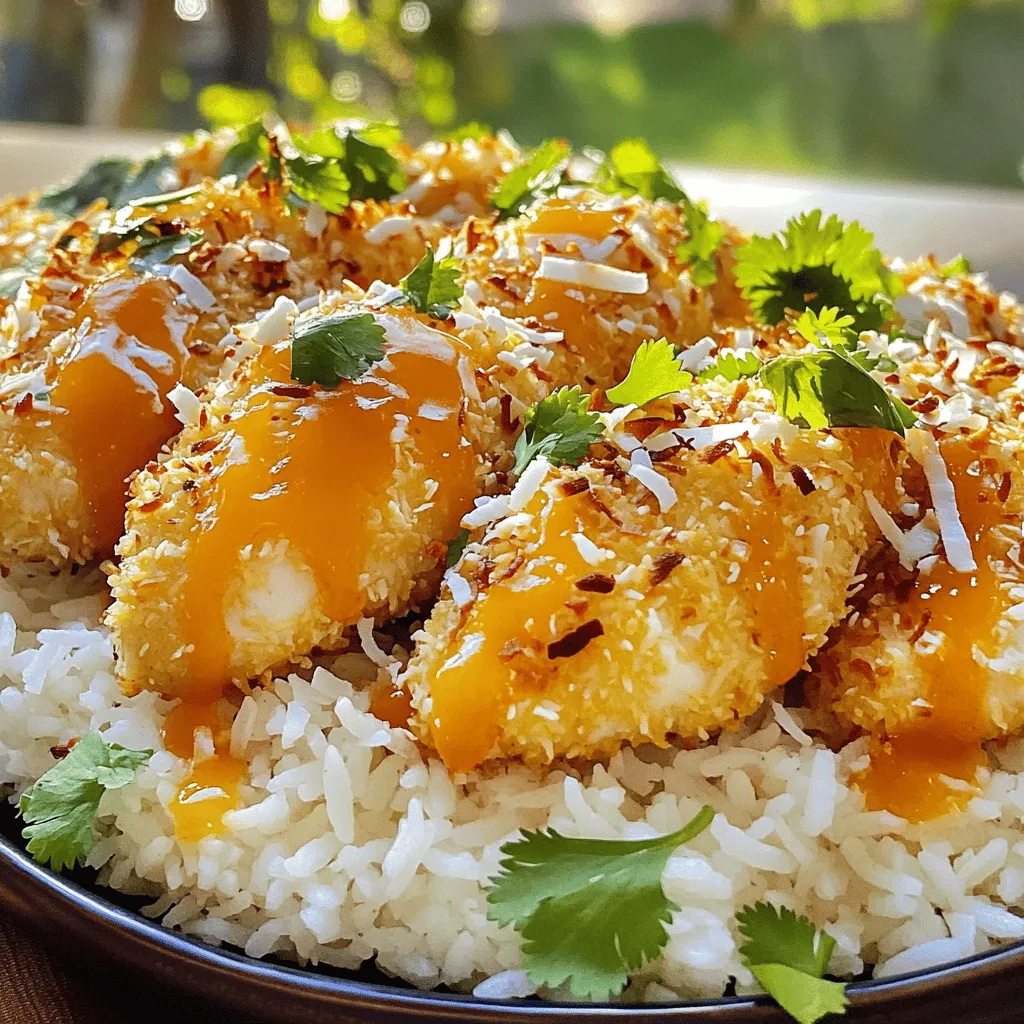 Coconut Chicken with Apricot Sauce Flavor Boost