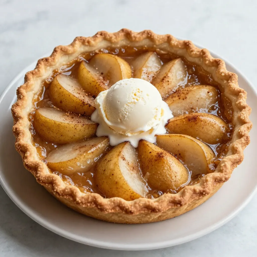 Chai Spiced Pear Pie Delightful and Easy Recipe