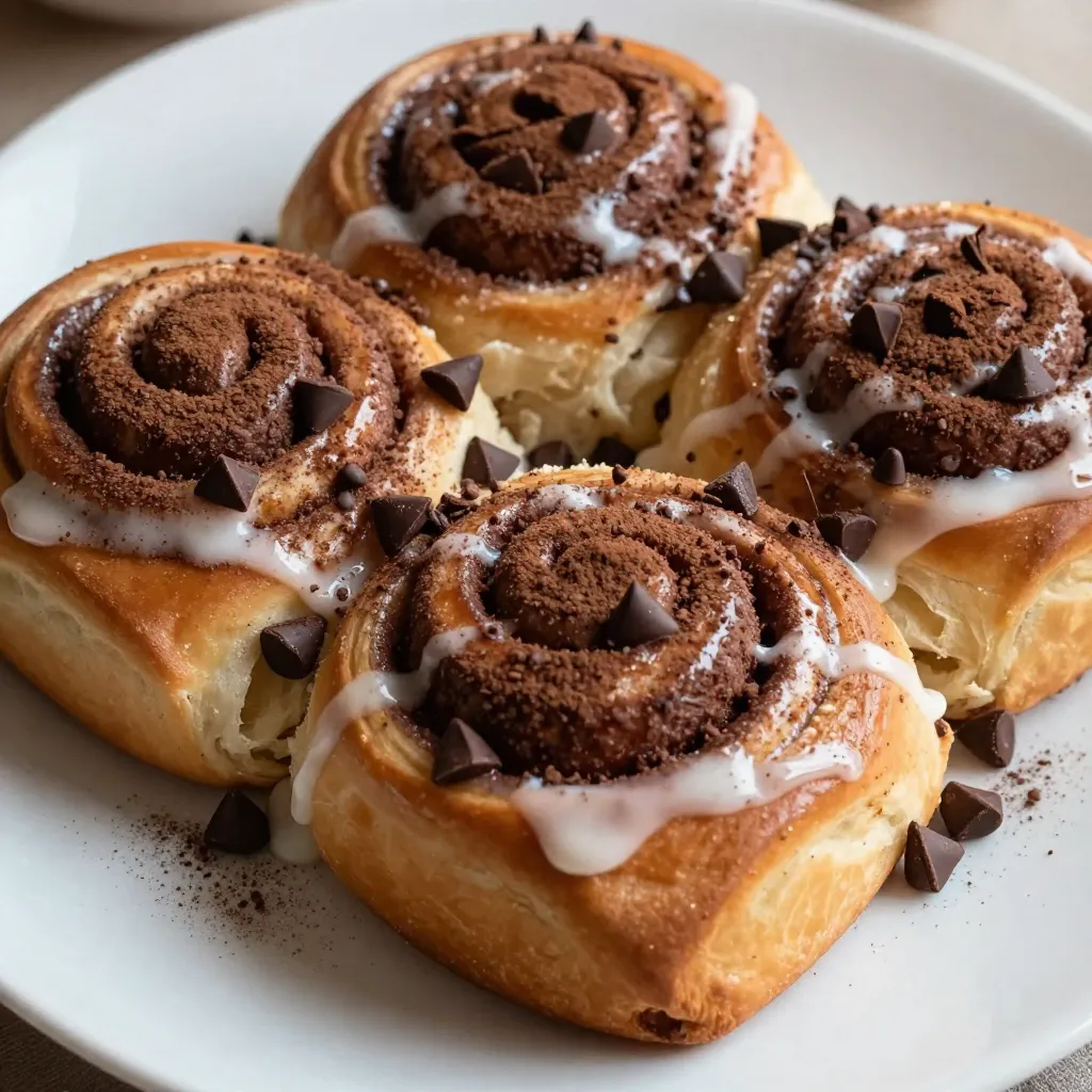 Decadent Chocolate Cinnamon Rolls Perfect for Breakfast