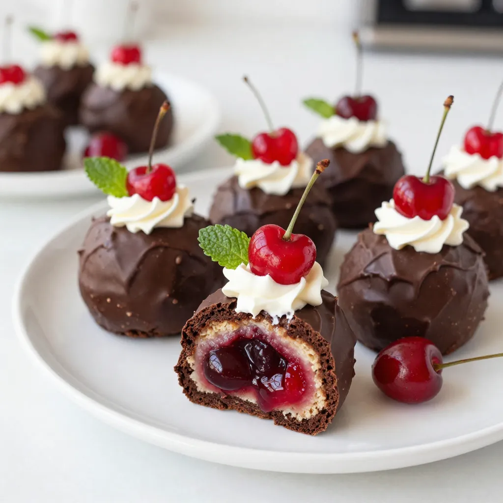 Black Forest Brownie Bombs Delightful Dessert Treat